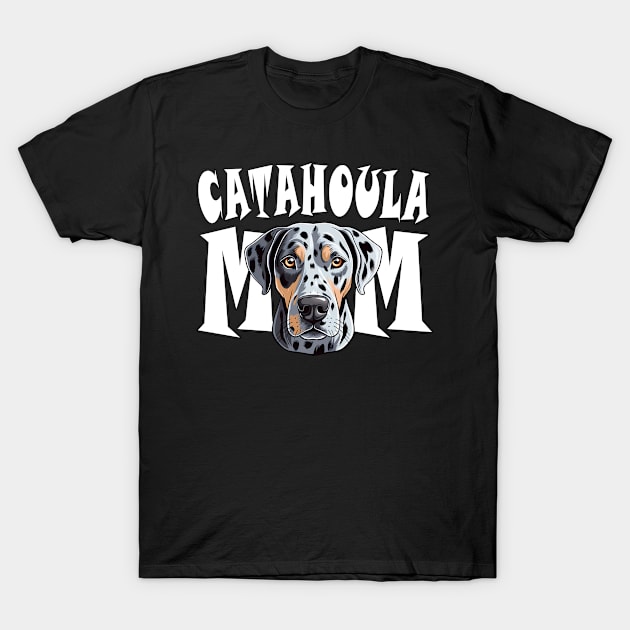 Catahoula Leopard Dog Mom Cute Dog Mothers Day Womens T-Shirt by Sports Stars ⭐⭐⭐⭐⭐